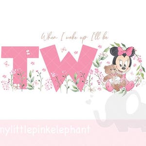 My Second Minnie Mouse Birthday Girl, Disney Minnie Mouse 2nd Birthday Shirt, Disneyland Kids Birthday Shirt, Instant download