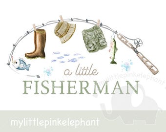 A little Fisherman is on the way PNG, Fishing baby Sublimation, Reel Fishing Nautical Baby Shower, Instant Digital Download