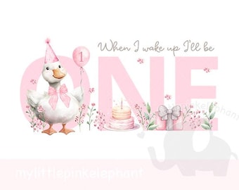 Pink One Silly Goose PNG, Pink 1st Birthday Goose Sublimation Design, Silly Goose Clipart, Trending Silly Goose, Instant Digital Download