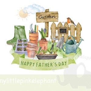 Feliz día del padre, jardinería PNG, diseño de sublimación del día del padre, papá, papi, abuelo, tarjeta del día del padre, descarga digital instantánea