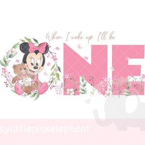 My First Minnie Mouse Birthday Girl, Disney Minnie Mouse Birthday Shirt, Disneyland Kids Birthday Shirt,  Girls Birthday, Instant download