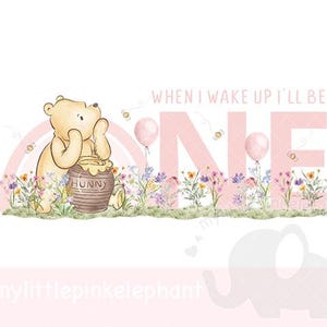 Teddy Bear Pink Balloons 1st Birthday PNG, First Birthday Sublimation Design, Pink One, Baby girls First Birthday, Instant Digital Download