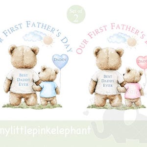 Première sublimation conception fête des pères, fête des pères PNG, conception sublimation ours en peluche, conception de sublimation gilet bébé, première fête des pères PNG