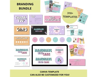 Retro Branding Kit: Colorful Business Templates (Canva)