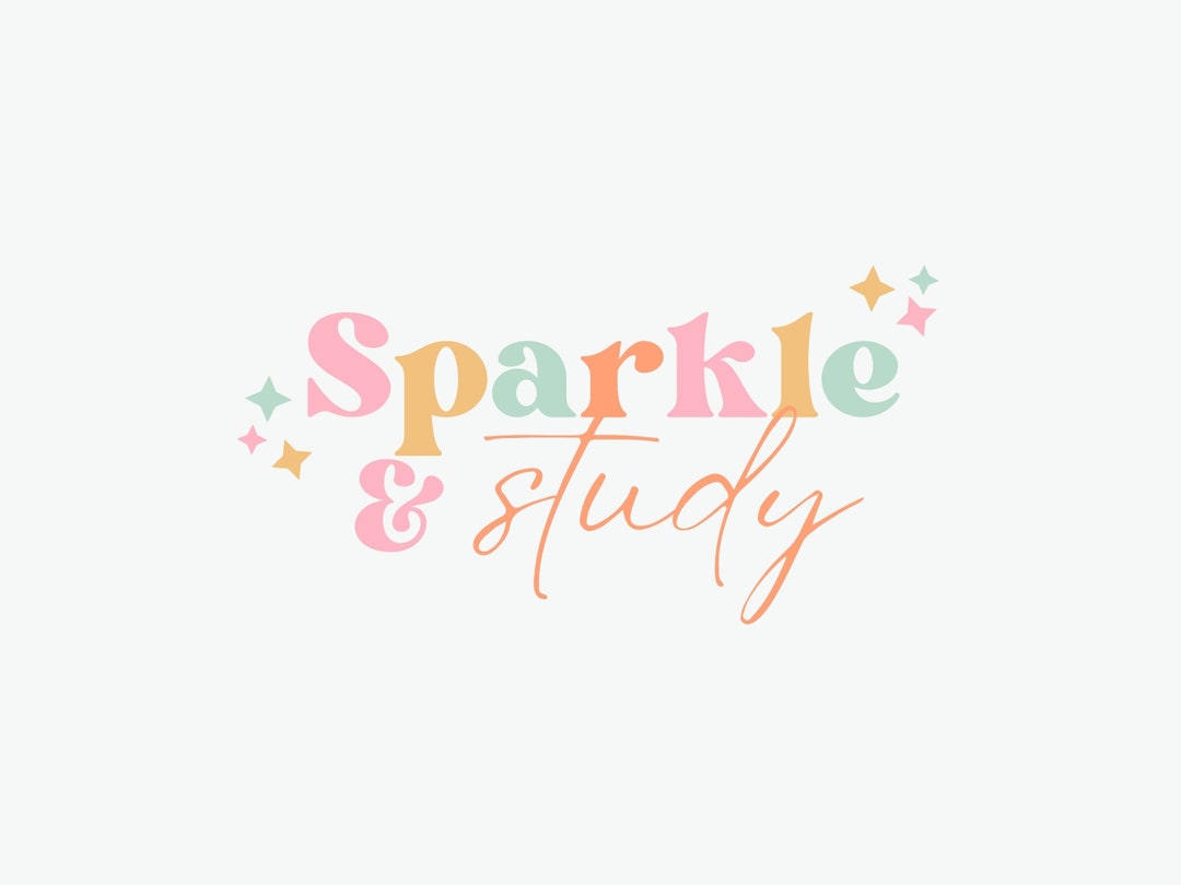 Pastel Stars Logo: Editable Colorful Canva Template - Etsy