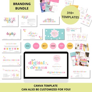 Branding Kit, Branding Bundle, Brand Kit, Brand Bundle, Branding Package, Colorful Branding, Fun Branding Kit for Small Business, Branding