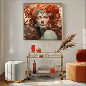 Art Nouveau Modernisme Jugendstil Alphonse Mucha Art - Instant Download Printable Posters - Set Of 5 Images (“Eos”)