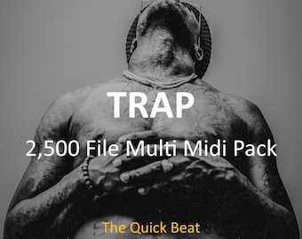 2,500 Trap MIDI Files – Chords, Melodies & Drums MIDI Pack for Producers