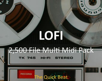 2,500 Lofi MIDI Files – Chords, Melodies & Drums MIDI Pack for Producers