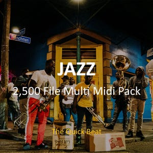 2.500 Jazz Midi Dateien - Akkorde, Melodien & Drums Midi Paket für Produzenten