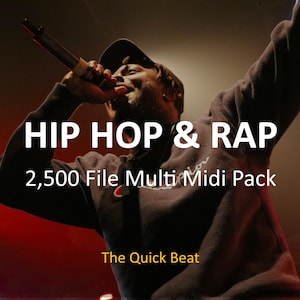 2,500 Hip Hop Rap MIDI Files – Chords, Melodies & Drums MIDI Pack for Producers