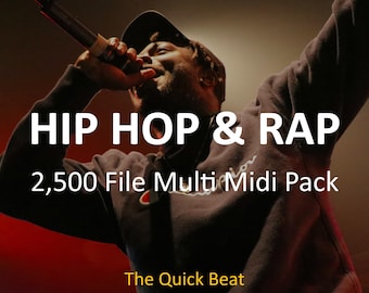 2,500 Hip Hop Rap MIDI Files – Chords, Melodies & Drums MIDI Pack for Producers