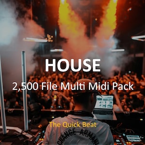 2500 house MIDI-bestanden: akkoorden, melodieën en drums MIDI-pakket voor producenten