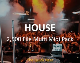 2,500 House MIDI Files – Chords, Melodies & Drums MIDI Pack for Producers