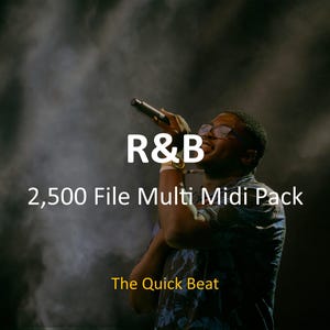 2500 archivos MIDI de R&B: paquete MIDI de acordes, melodías y batería para productores