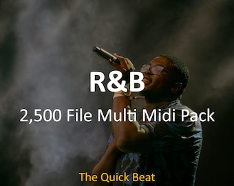 2,500 個の R&B MIDI ファイル – プロデューサー向けコード、メロディー、ドラム MIDI パック