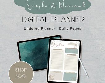 Undated ReMarkable Planner | Daily Digital Planner | ReMarkable Template | Digital Journal PDF | Downloadable Planner