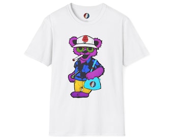 Camiseta para hombre de Hunter S. Thompson Dancing Bear, Grateful Dead, Dead & Company, Esfera y Loathing in Las Vegas 2024