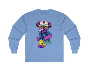 Camiseta de manga larga de Dead & Company, Esfera y asco en Las Vegas 2024, Grateful Dead Bear, Dead and Co., Hunter S. Thompson, The Sphere