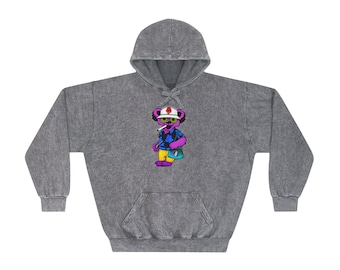 Sudadera con capucha Dead & Company Mineral Wash, Esfera y asco en Las Vegas 2024, Grateful Dead Bear, Dead and Co., Hunter S. Thompson, The Sphere