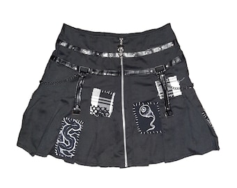 guts hand-painted patchwork skirt 1/1