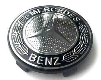 4 items 68mm / 64mm wheel center hub caps covers for Mercedes Benz rims 2.68 / 2.52 inch A B C E GL ML