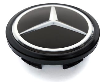 4 items 75mm / 65mm wheel center hub caps covers for Mercedes Benz rims 2.95 / 2.56 inch A B C E GL ML