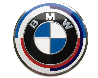 4 items 56mm, 60mm, 65mm METAL stickers emblems badges decals 50th Anniversary M performance for wheel center hub caps X3 X5 X6 3 4 5 330