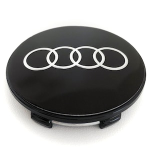 4 Stück 60 mm / 56 mm Radmitte Nabenkappen Abdeckungen für Audi Alufelgen 2.36 / 2.20 Zoll A3 A4 A5 A6 A7 A8