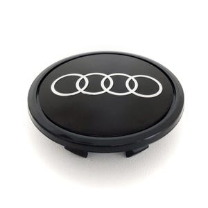 4 Stück 65 mm / 48 mm Radmitte Nabenkappen Abdeckungen für Audi Alufelgen 2.56 / 1.89 zoll A3 A4 A5 A6 A7 A8
