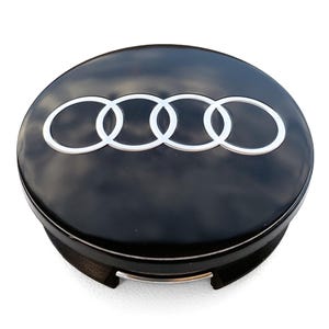 4 Stück 57 mm / 49 mm Radmitte Nabenkappen Abdeckungen für Audi Alufelgen 2.44 / 1.93 Zoll A3 A4 A5 A6 A7 A8 Q3 Q5