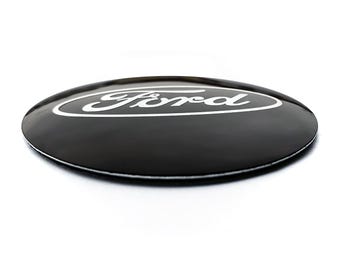 4 items 50mm, 56mm, 60mm, 65mm black chrome stickers emblems badges decals for wheel center hub caps or covers