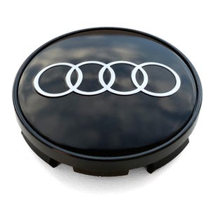 4 Stück 60 mm / 58 mm Radmitte Nabenkappen Abdeckungen für Audi Alufelgen 2.36 / 2.28 Zoll A3 A4 A5 A6 A7 A8 Q3 Q5