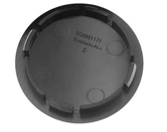 Biomar Labs Set Coprimozzo 68 mm 4 Pezzi Tappi Centrali Universali per Cerchi in Lega Coprimozzi Auto in Plastica Resistente Styling Esterno Tuning (Teschio In Nero-Argento CB 41