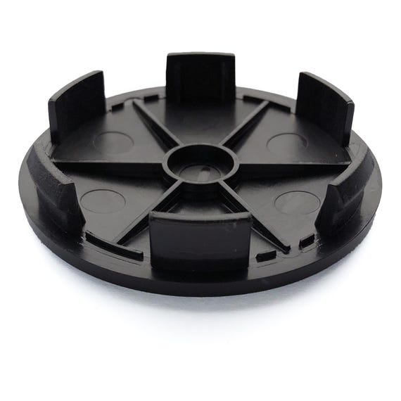 X AUTOHAUX 4pcs 68mm 6 Clips Wheel Center Hub Caps with Carbon Fiber Pattern