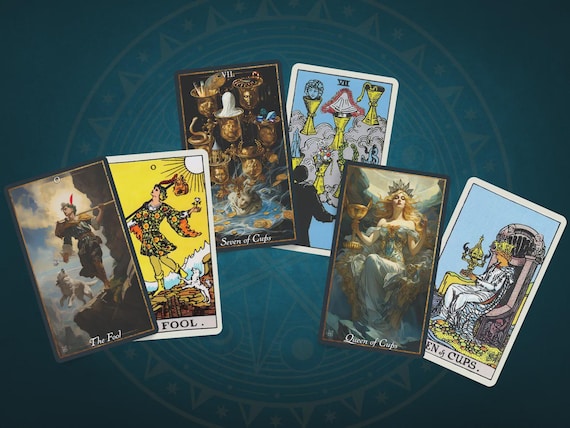 Prometheus Tarot Deck: 78 Divination Cards With QR Codes - Etsy