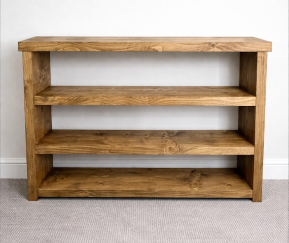 Wooden Shoe Bench, Rustic Shoe Storage Organizer for Entryway, Mudroom, or Hallway,  3-Tier Solid Wood Shoe Bench