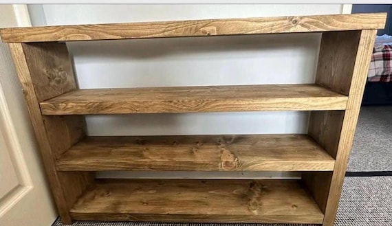 Rustic Shoe Bench - Handmade Wooden Shoe Rack – Shoe Storage Organizer for Entryway, Mudroom, or Hallway – 3-Tier