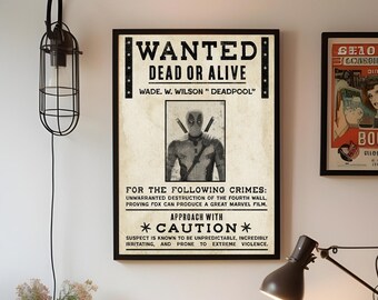 Poster Deadpool 'Wade Vs Wade' 61x91,5 Cm + Poster Surprise Offert - Officiel