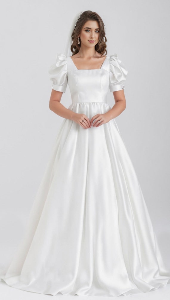 white evening dress for bride White Evening Gown Elegant Dress Long Sleeve Wedding Dresses fg3507 main image 0