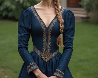 Renaissance Dress Sewing Pattern: Victorian Corset & Skirt (Digital Download)