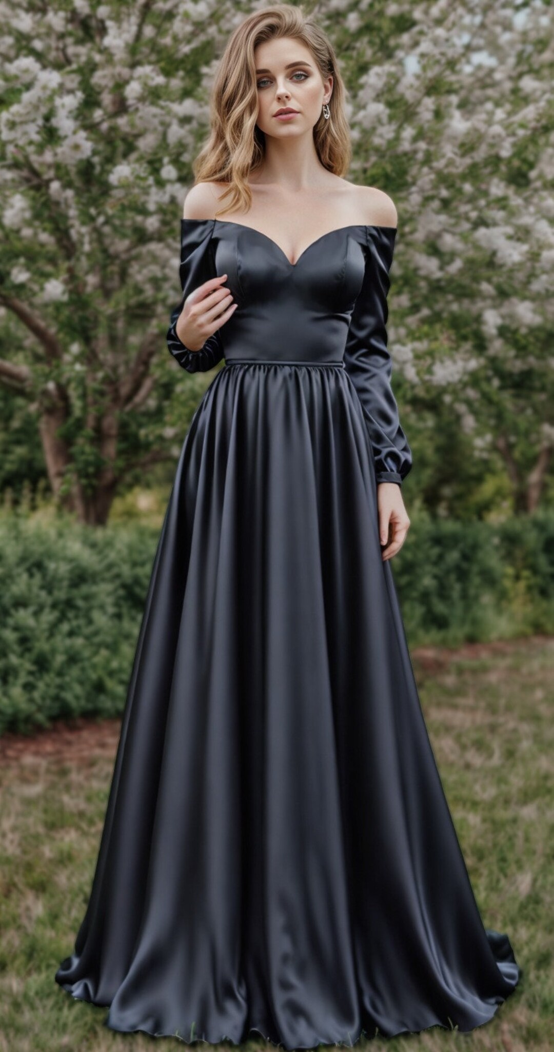 V-neck Prom Dress, Renaissance Medieval Cosplay Dress Pattern, Regency ...