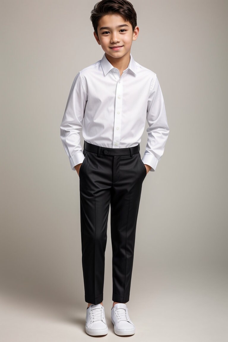 Boy's Long Sleeve Shirt Sewing Pattern for Kids, Kids