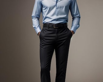 Men's Slim Fit Shirt and Pants Sewing Pattern (Digital Download)