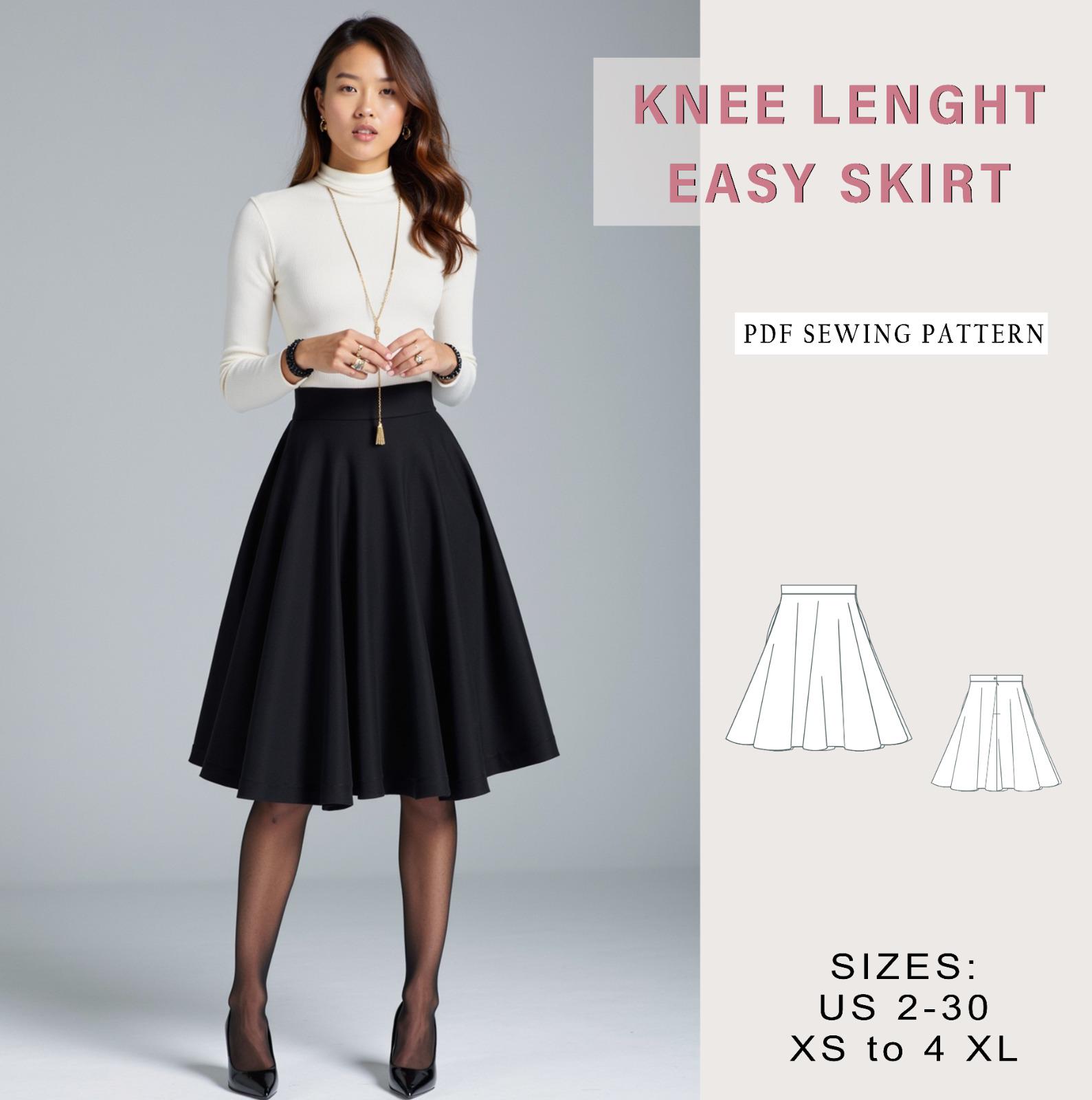 Knee Length Skirt