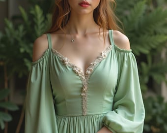 Cold Shoulder Maxi Dress Sewing Pattern: Sweetheart Neckline (PDF Pattern)