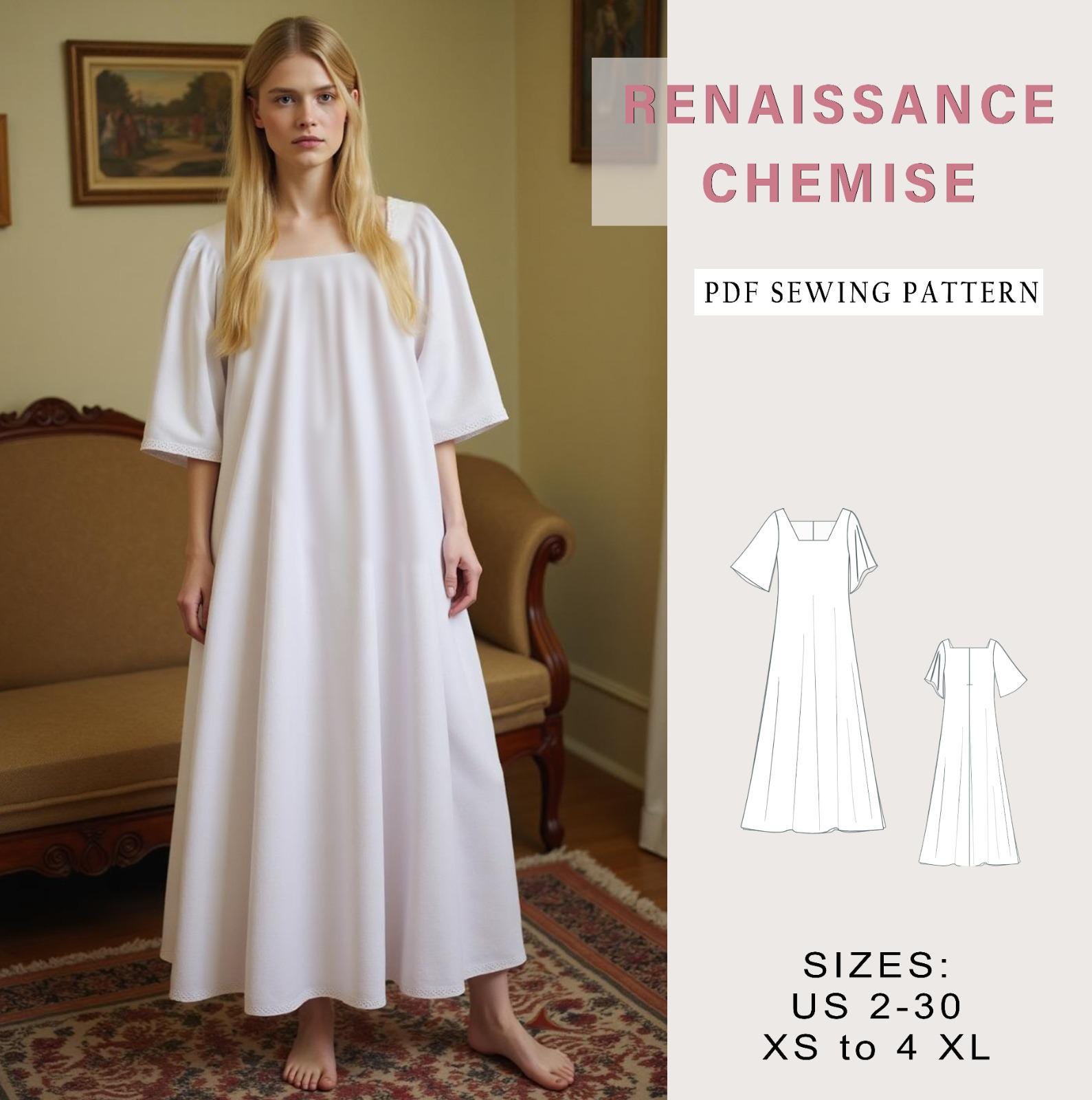 chinese dress ladies Linen Lily Embroidery Maxi Dress main image 1