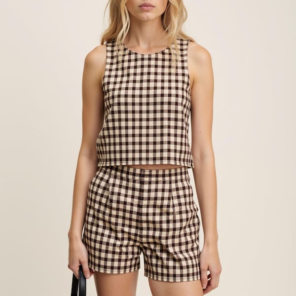 Naaipatroon linnen top en short: gemakkelijke zomerset (XS-4XL) (digitale download)