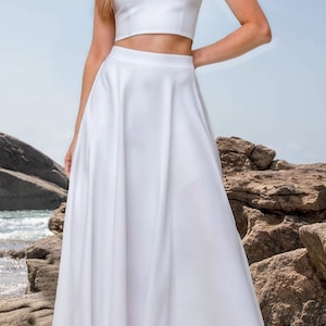 Conjunto de top y falda midi, patrón de falda vintage Cottagecore, paquete de patrones PDF de COSTURA, conjunto de top y falda de manga corta - Tallas 2 a 30 de EE. UU., A0, A4, carta