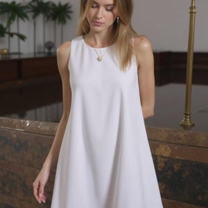 Summer Dress Sewing Pattern , Boat Neck Dress Pattern , Shift Mini Dress Sewing Pattern , Linen Dress Pattern , PDF Digital Pattern, XS-5XL